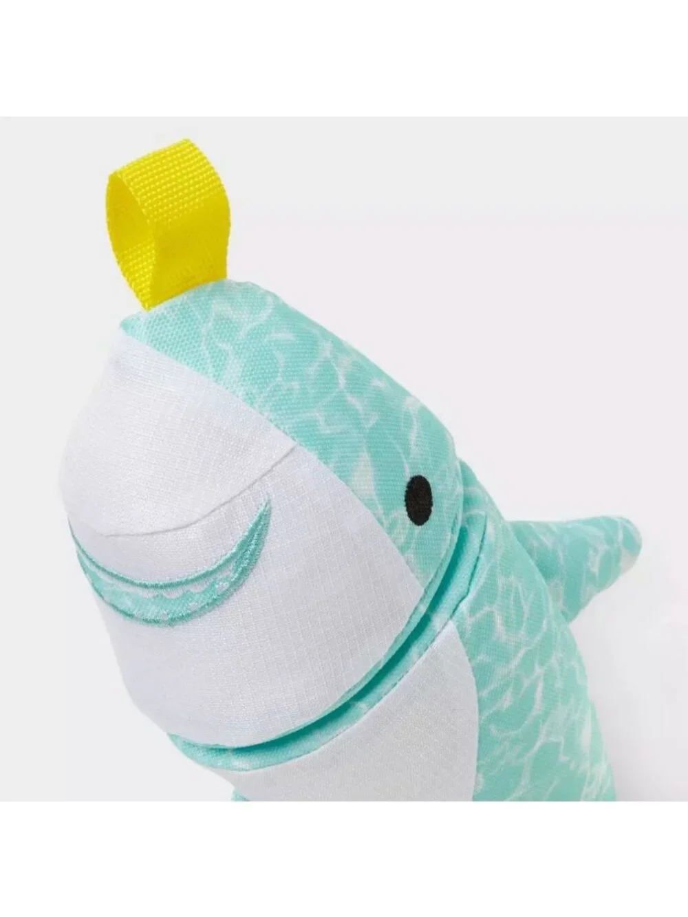 Sun Squad Shark Dog Toy For Gentle Play Floats Made For Cuddlers Teal & White